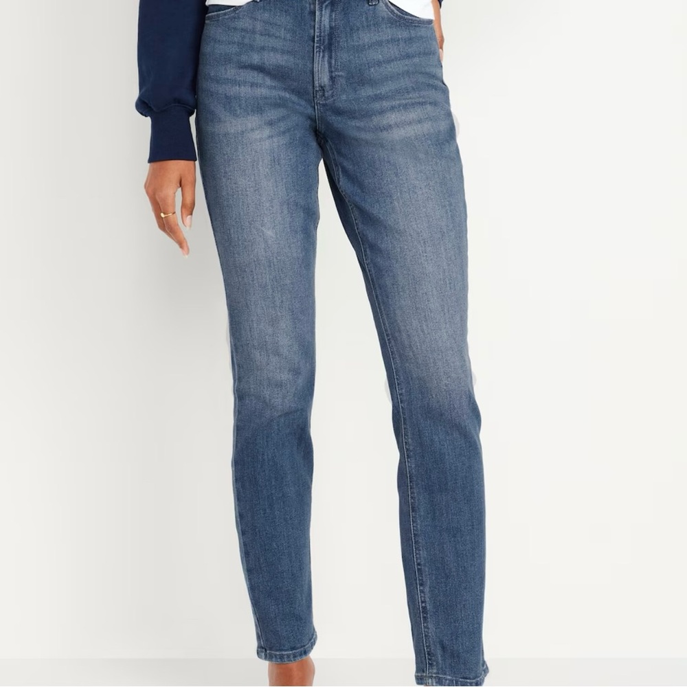 Old Navy High-Waisted Wow Straight Ankle Jeans
